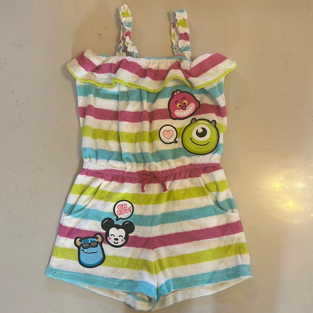 Disney Monster Inc Swim Cover-up Romper size 5/6